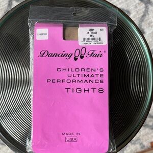 Dancing Fair Toast Colored Performance Tights